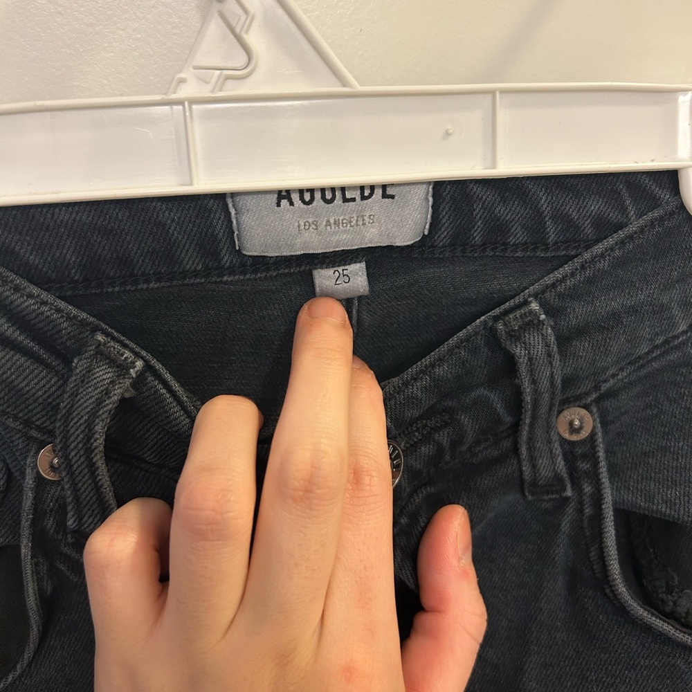 AGOLDE Black High Waisted Jeans - Picture 6 of 10
